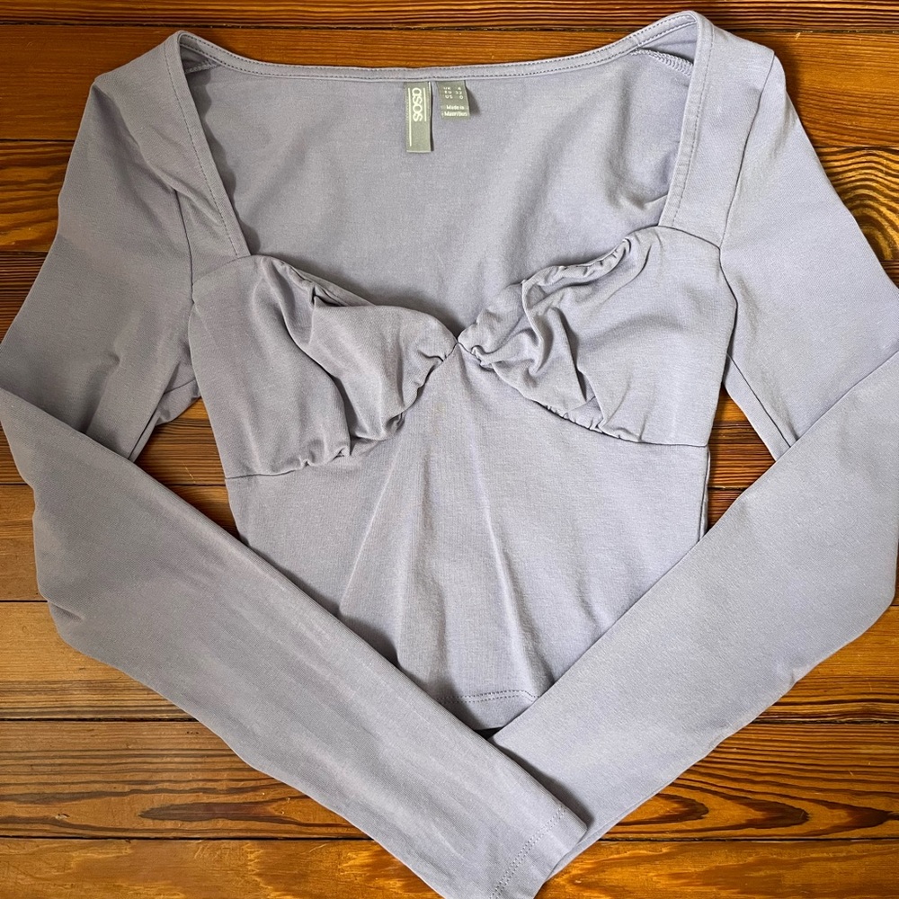 asos purple top